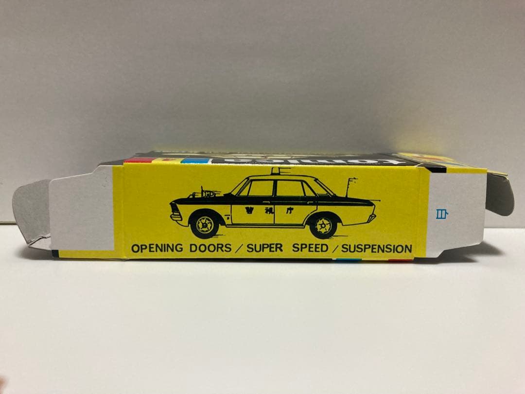 トミカ　日本製　クラウン　パトロールカー　1Aホイール　赤色灯Bタイプ　シール付
