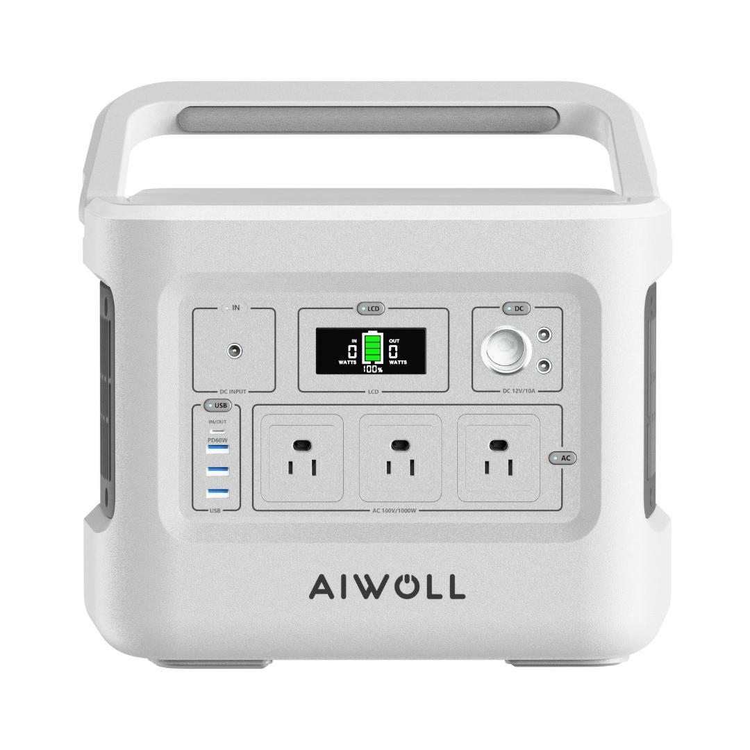 AIWOLLリン酸鉄リチウムポータブル電源1024Wh 当日発送