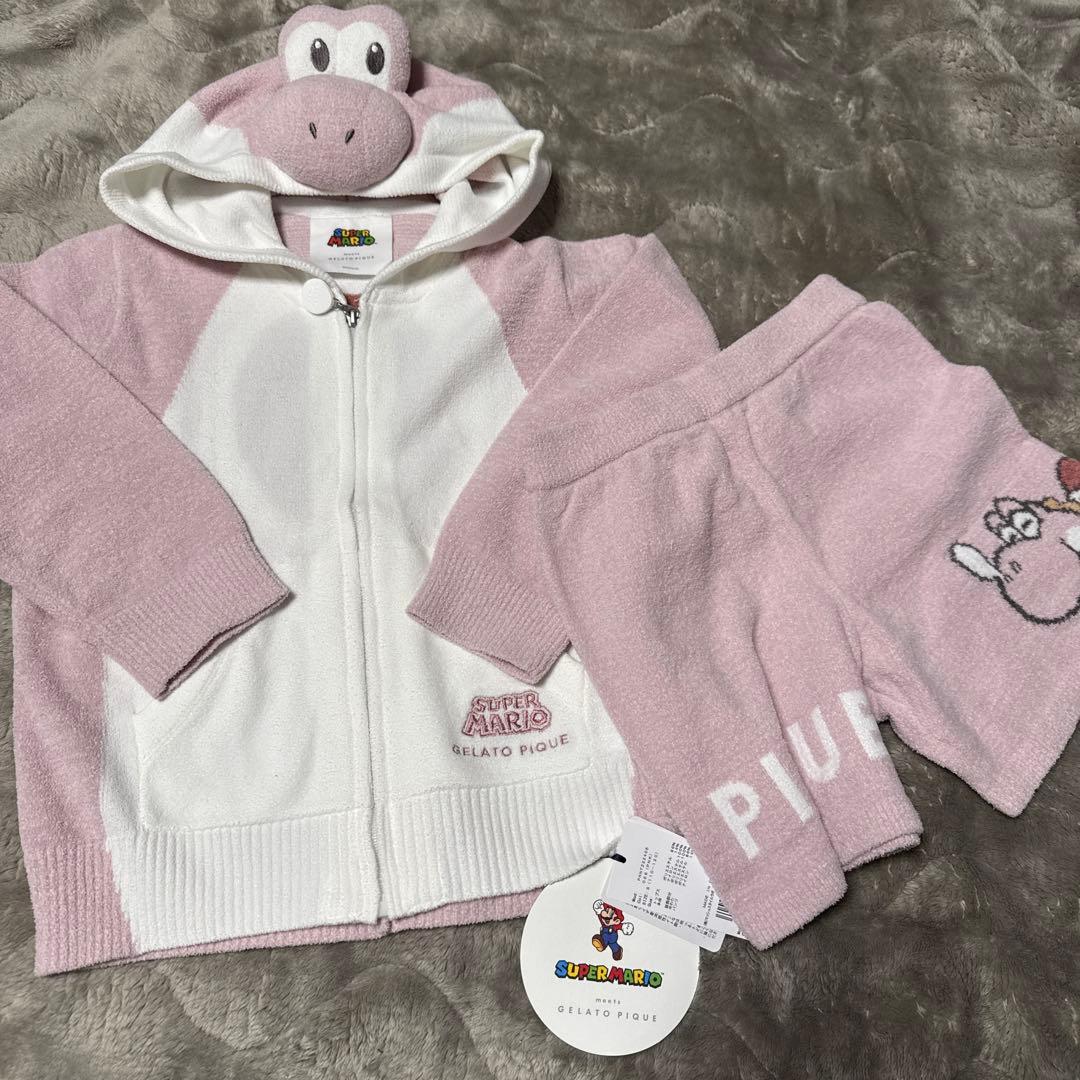 【新品】ジェラピケ×マリオ　セットアップ110-120㎝