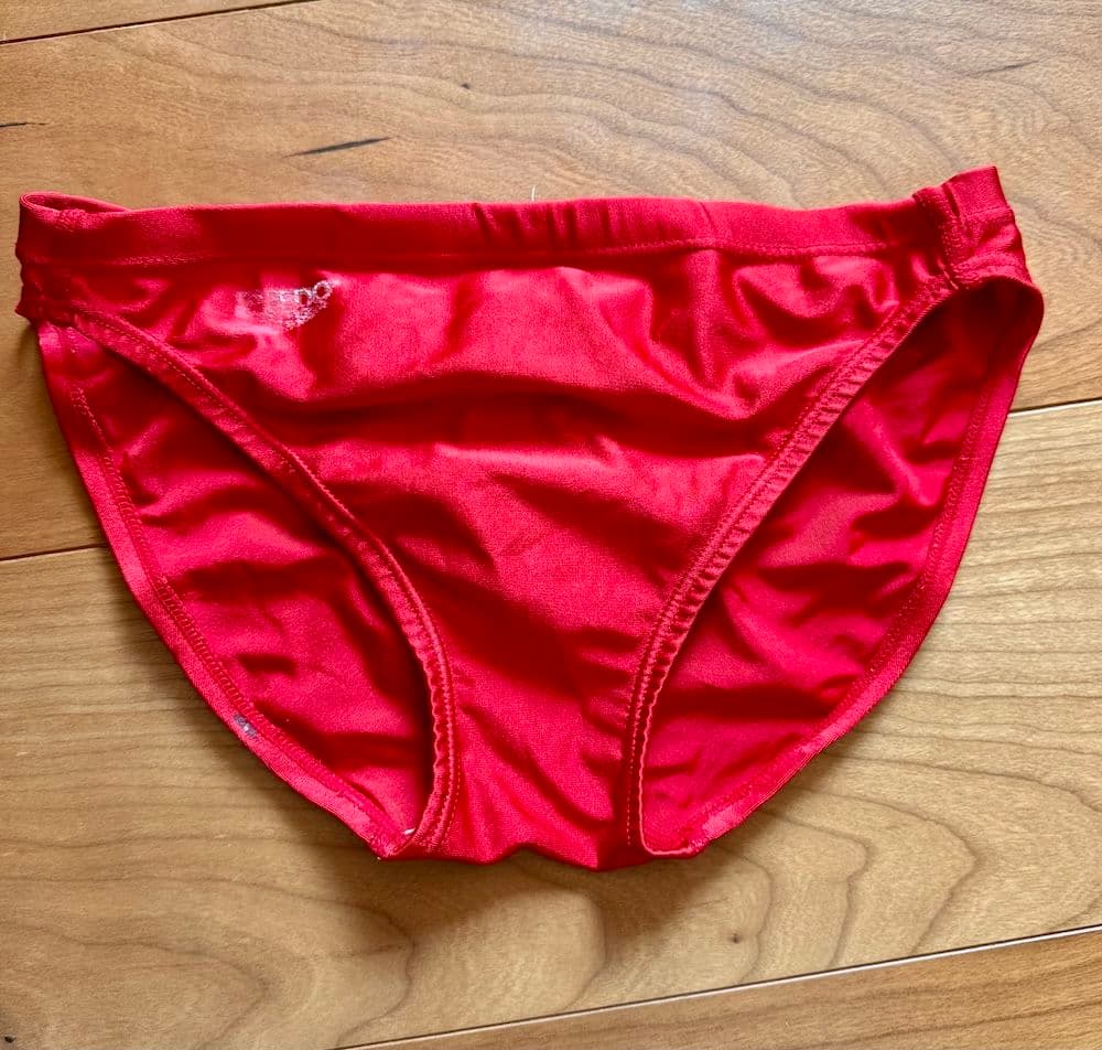 【レア】SPEEDO　ライフセーバー使用品　レッド　Mサイズ　競パン　光沢