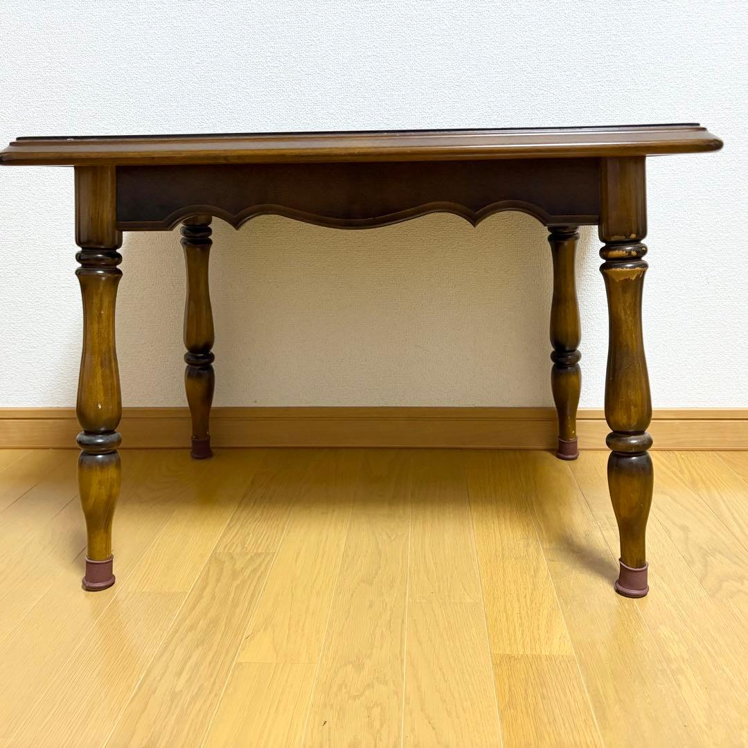 【オールドカリモク】コロニアル　サイドテーブル　リビングテーブル　昭和レトロ