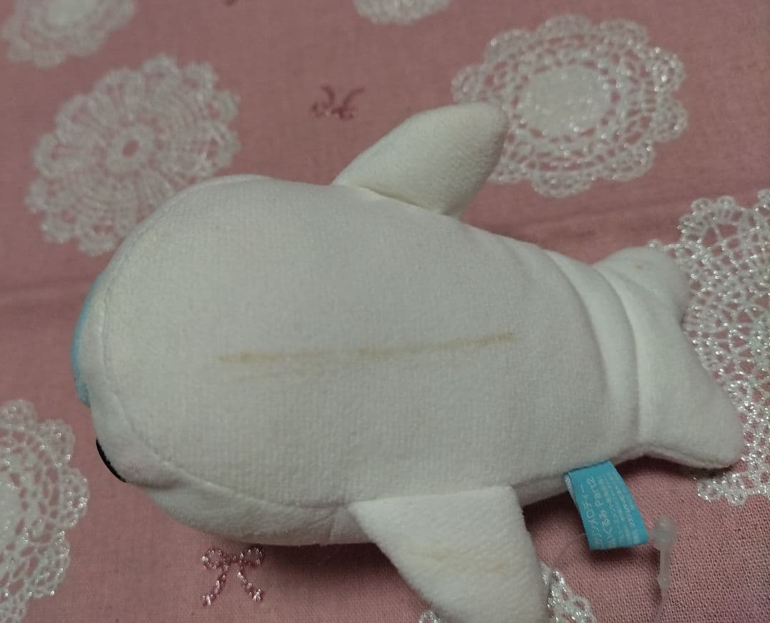 まめゴマ　メロディーぬいぐるみ　しろゴマ　※タグ付き　※難あり