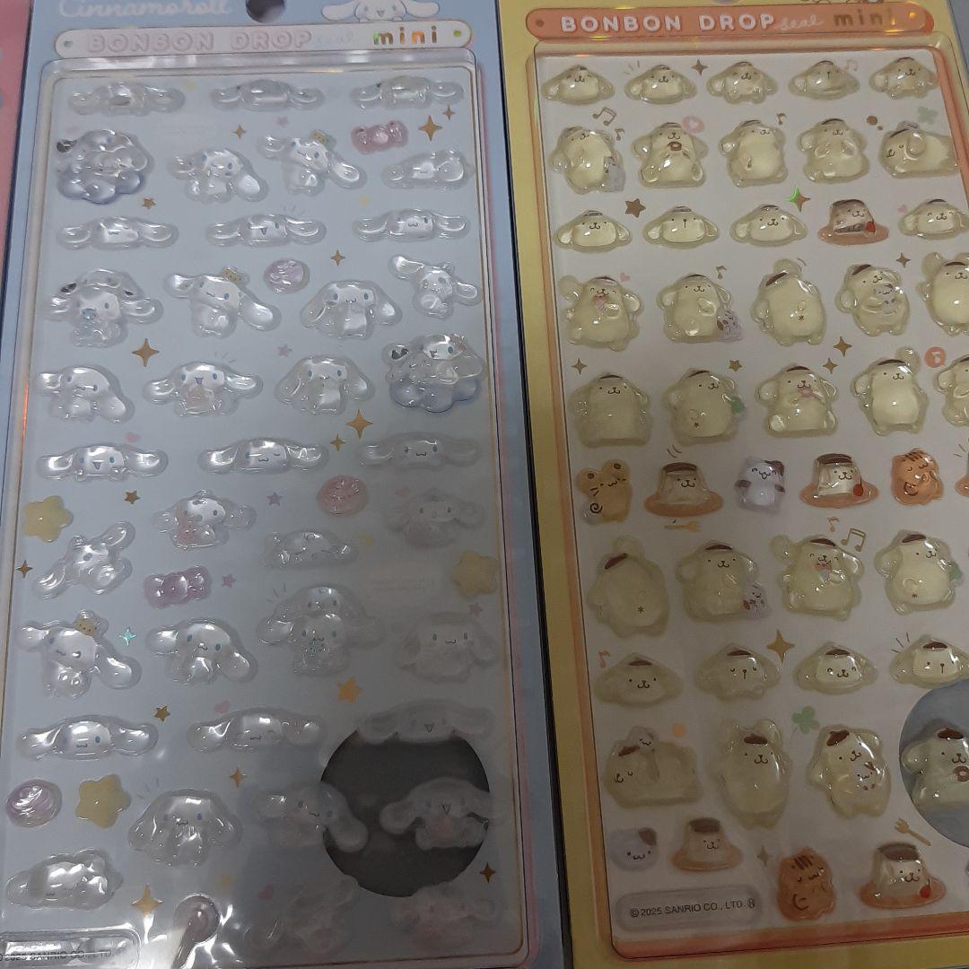 【正規品】サンリオ　ボンボンドロップシール　ミニ　8枚セット