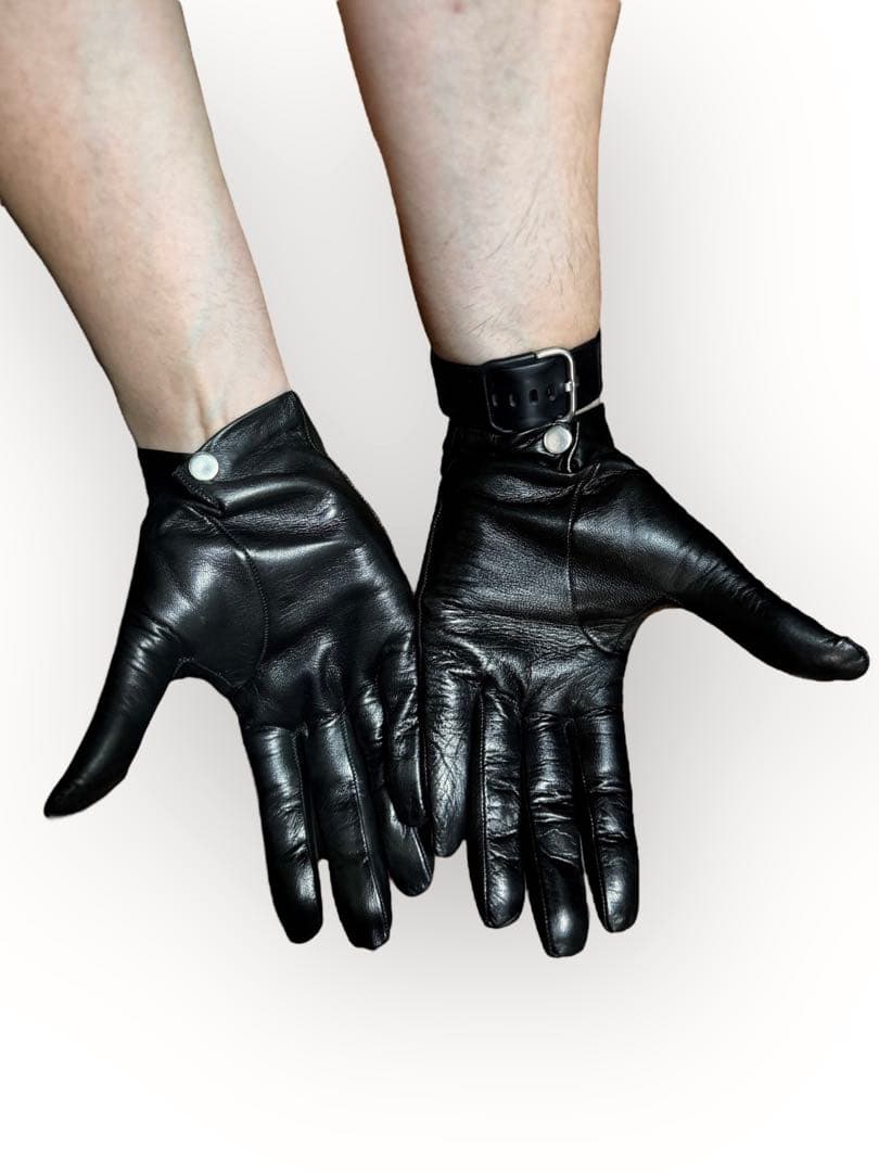 上質ラムレザー タイト 革手袋 レザーグローブ バイク