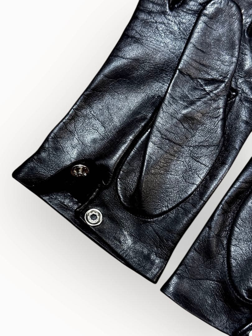 上質ラムレザー タイト 革手袋 レザーグローブ バイク