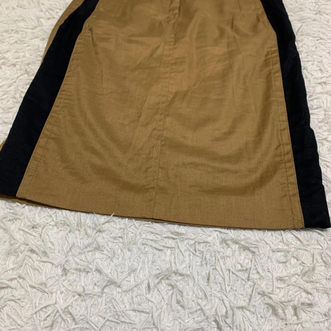 美品✨ドリスヴァンノッテン コットン リネン スカート サイドライン 34
