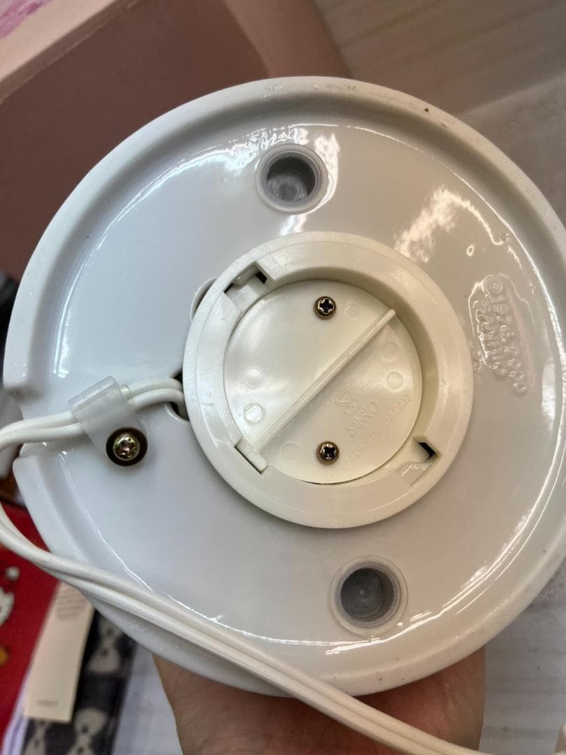 ★未使用品★ハローキティ　ダイカット陶器ランプ　花　希少　レア　卓上　2000年