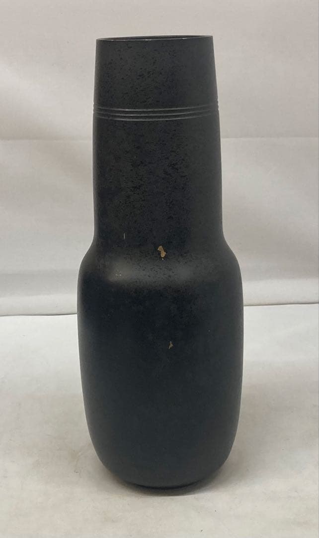 B454b「朧銅花瓶」中川衛案　高橋介州監作　共箱　石川県　合作