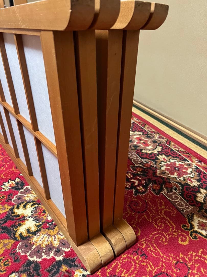 昭和レトロ衝立 和風衝立 4連 高さ150cm