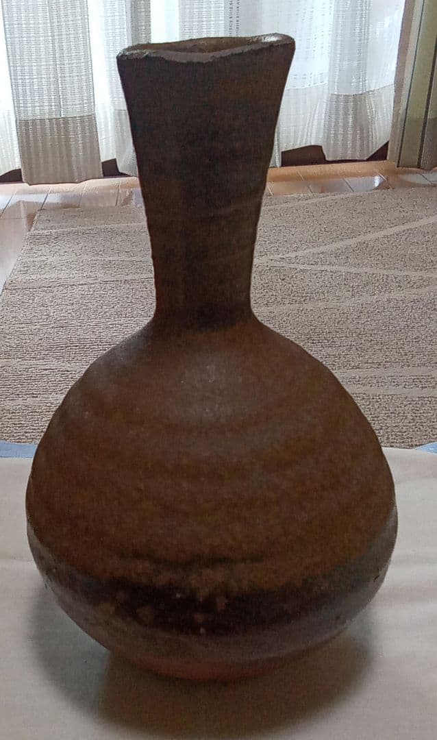備前焼 花瓶 木箱付き ＜岩本修 一 作＞