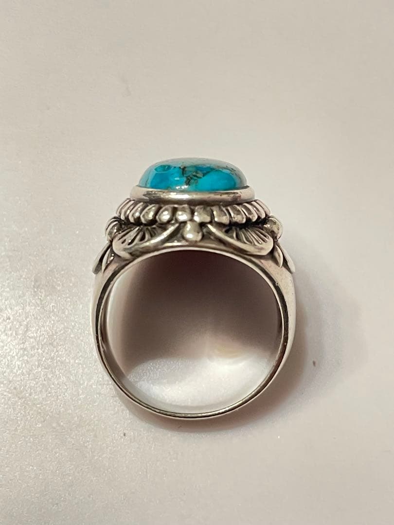 ★【90S】ターコイズ　リング　19号 silver925 ヴィンテージ★