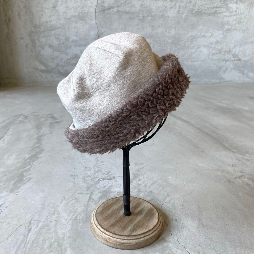 mature ha マチュアーハ　ボアキャップ　帽子　ライトベージュ　北欧暮らし