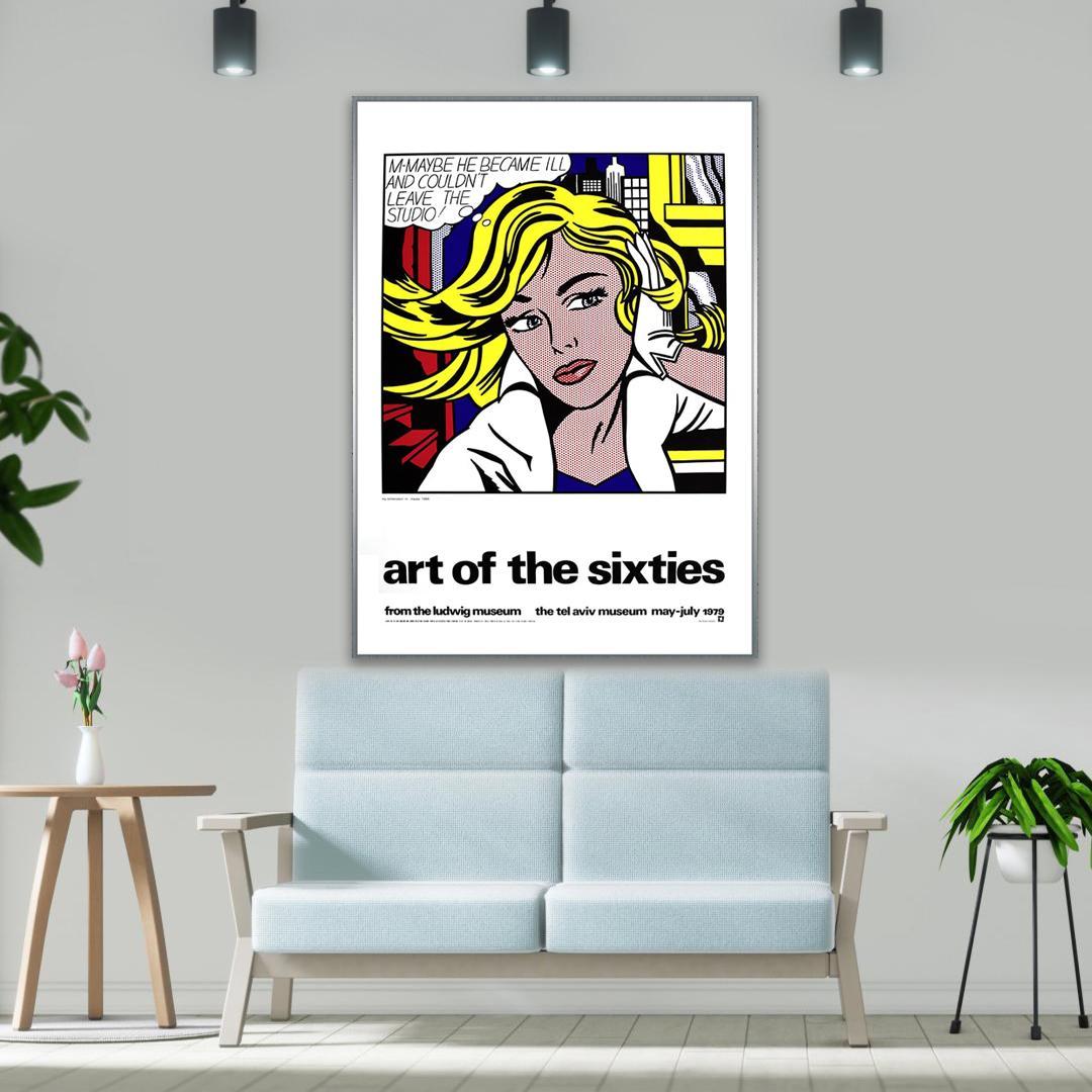 特別額装品/M-Maybe1979/ロイ リキテンスタイン/インテリア/ポスター