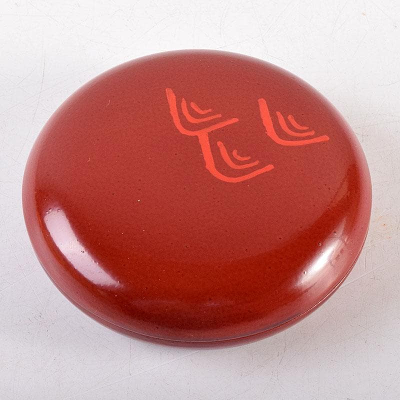 茶道具　讃岐漆器　宗家　後藤盆　後藤昌基作　香合　共布共箱　V　7954