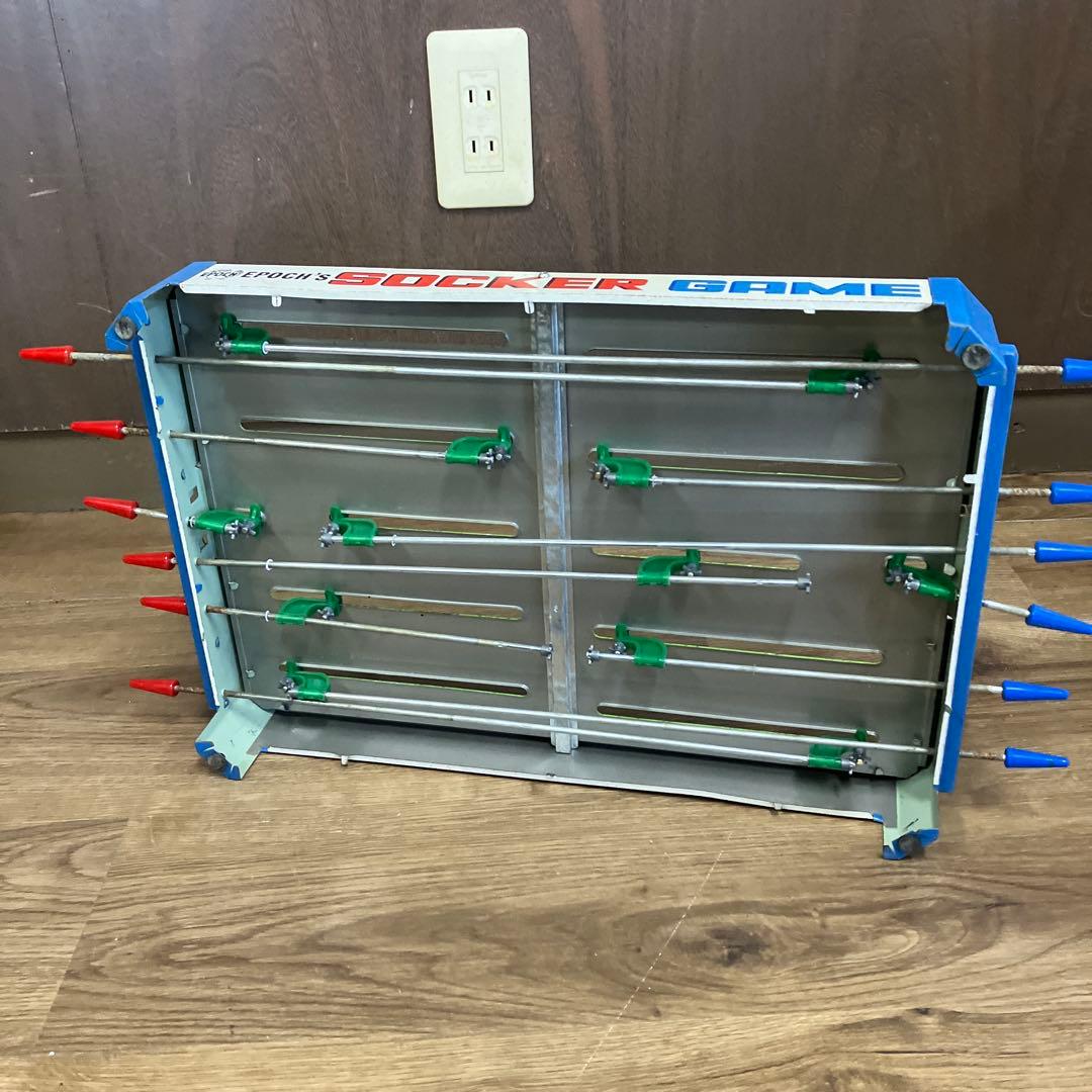C-1 希少 昭和レトロ エポック社 サッカーゲーム ジュニア 当時物 箱付き