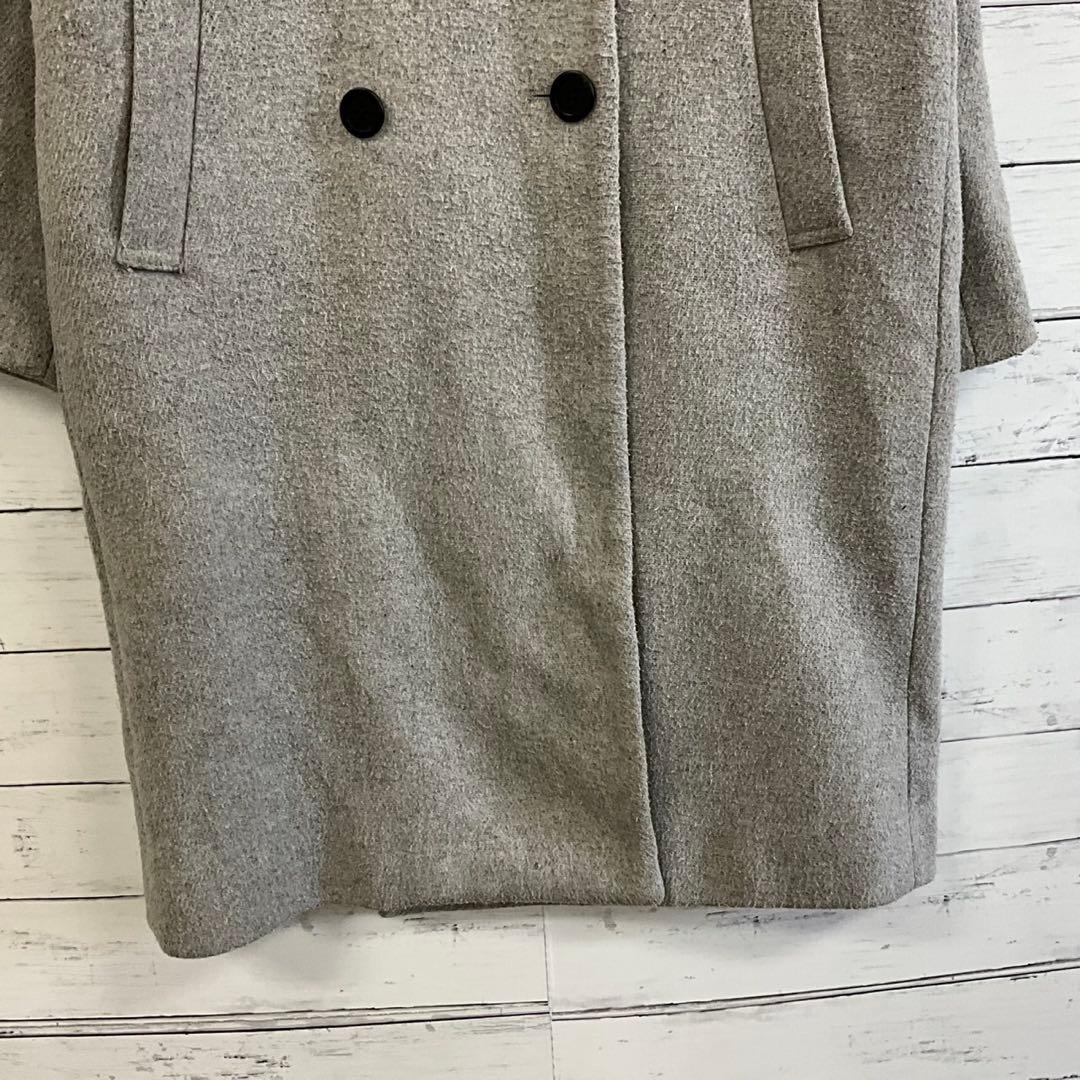 ナノユニバース ロングコート ライトグレー F 秋冬 きれいめ 大人上品 通勤