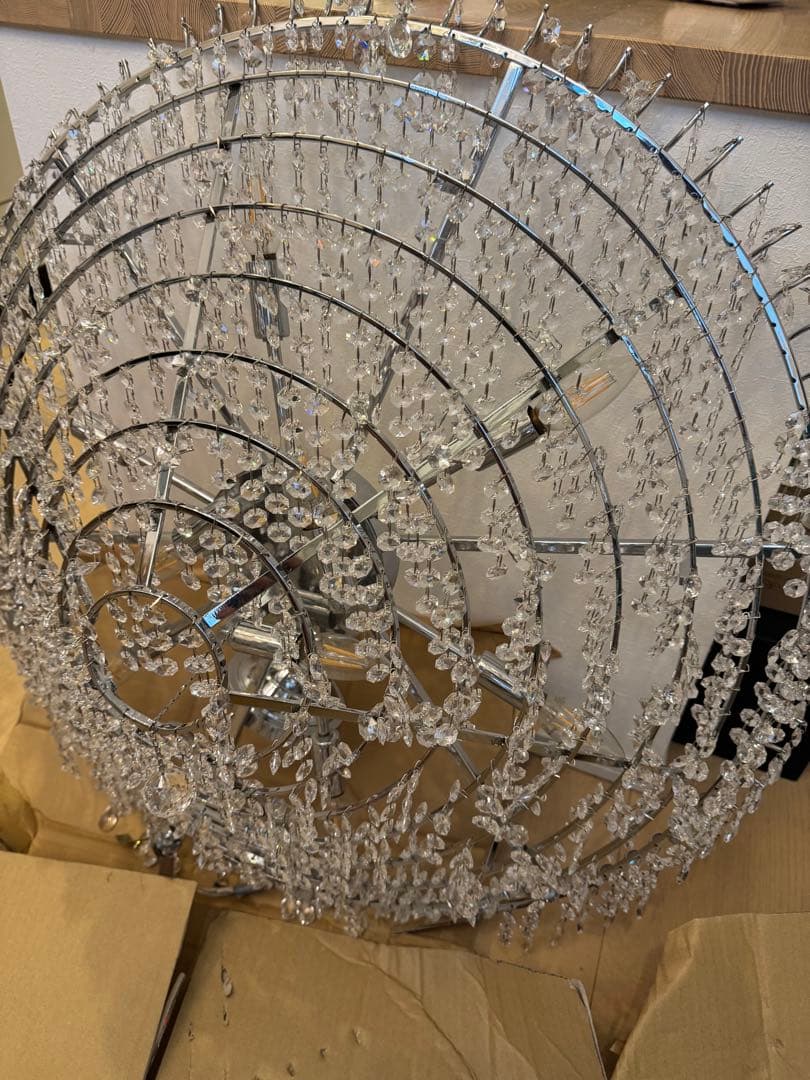 @kinnik❤︎ クリスタルシャンデリア 多層構造