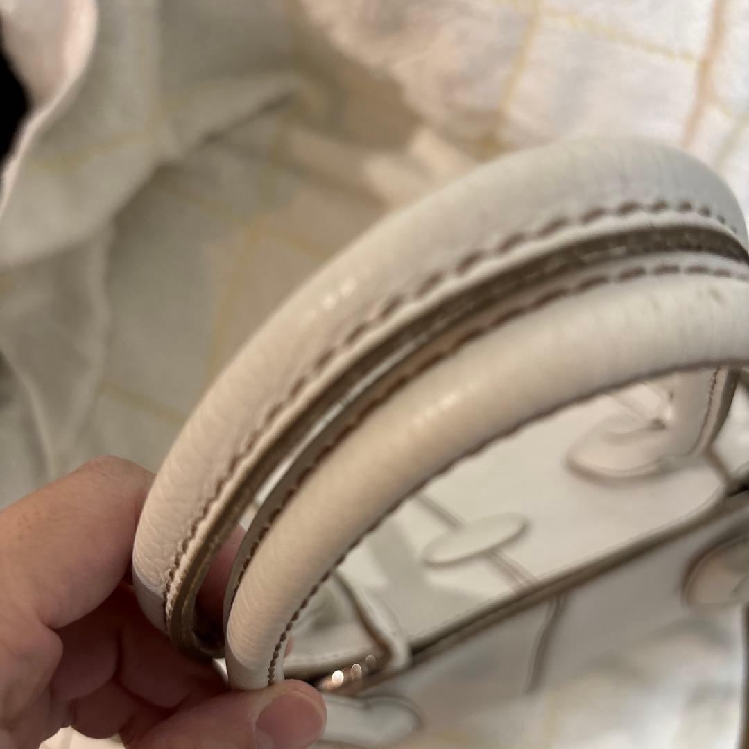 専用　TOD'S ホワイトレザー ハンドバッグ美品