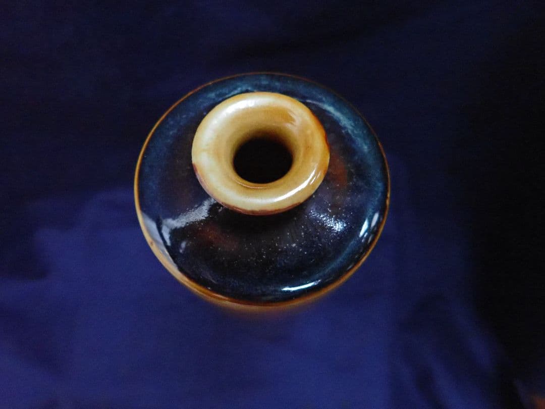 花瓶 流釉 土肥刀泉