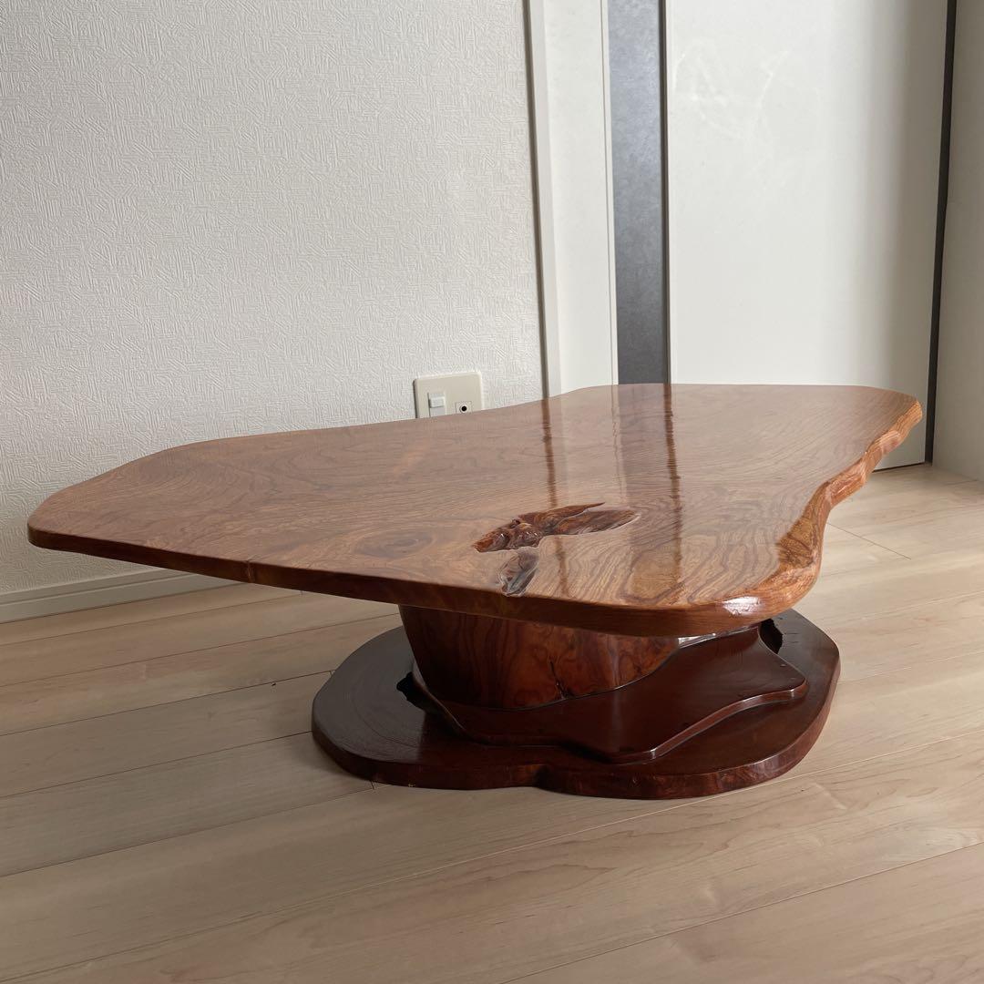 一枚板　おしゃれ木製 ちゃぶ台　おしゃれ座卓