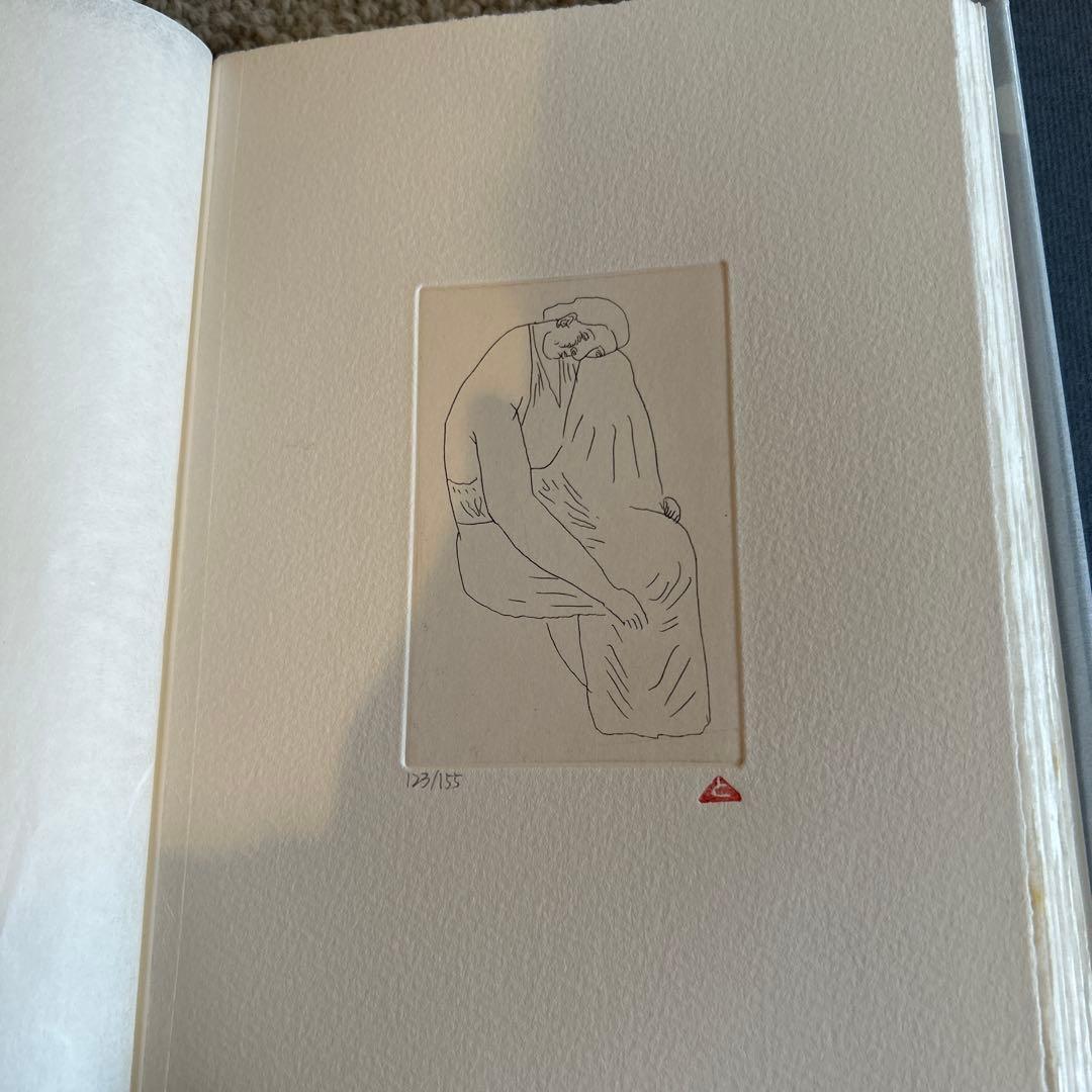 有元利夫　雲の誕生　オリジナル銅版画二十八葉　155/123 超美品