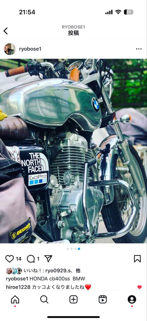 希少　WM HONDA cb400ss 用アルミタンク