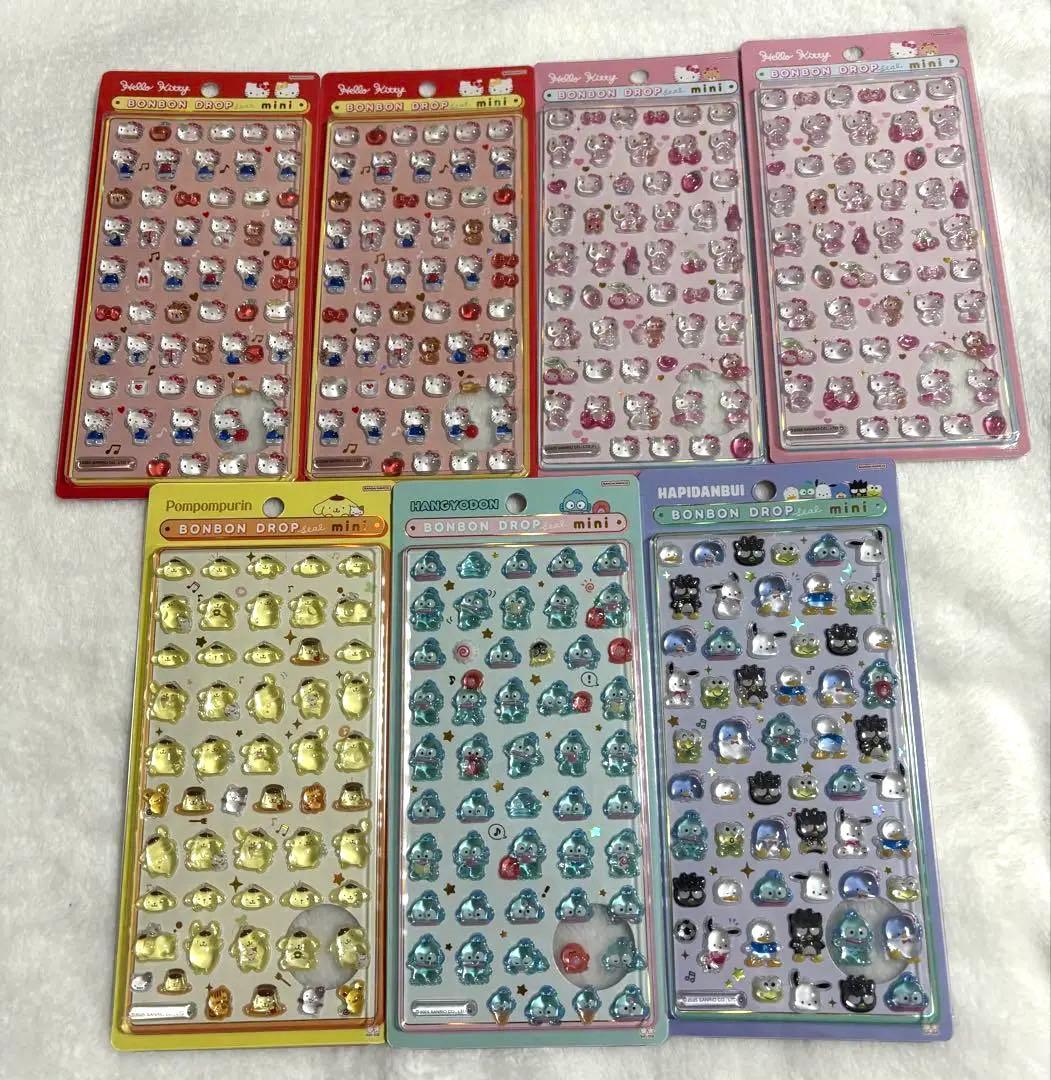 正規品35枚以上まとめ売り　ボンボンドロップシール　サンリオ　ディズニー