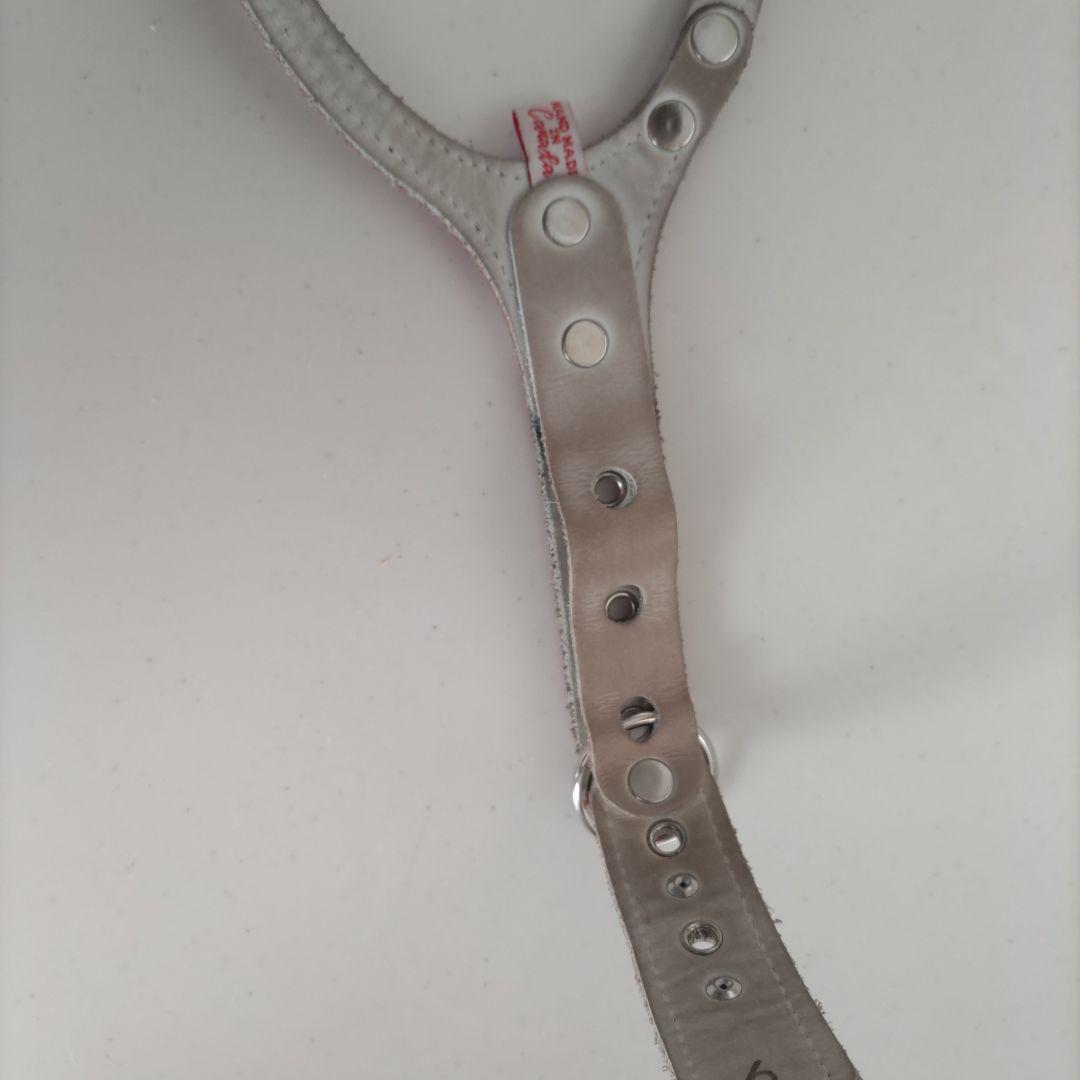 バディベルト ハ－ネスBBベルト ６号エナメル！レッド スワロフスキー付き