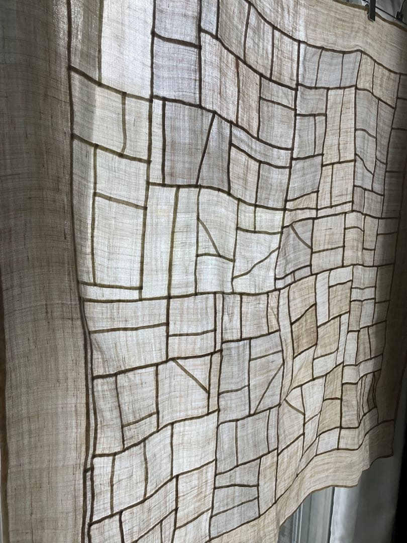 朝鮮王朝 李朝 褓子器 ポシャギ 苧麻 手縫い パッチワーク105×107