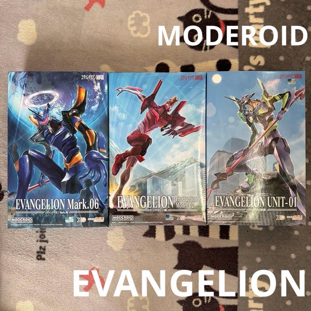新品未開封　MODEROID EVANGELION 3点SET