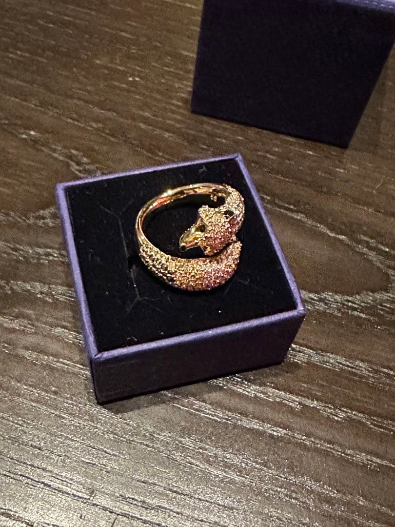 Swarovski フォックスモチーフリング