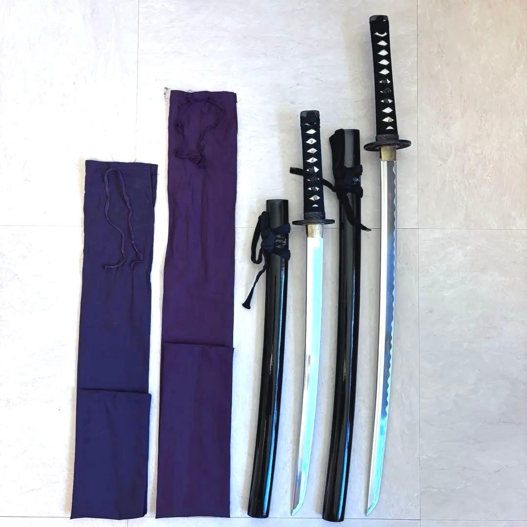 日本刀　雲龍　刀装具一式　大刀　脇差　拵 小太刀　模造刃　セット