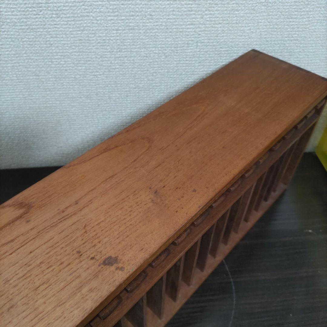 木製 カセットテープ ラック 壁掛け 収納 ミッドセンチュリー モダン