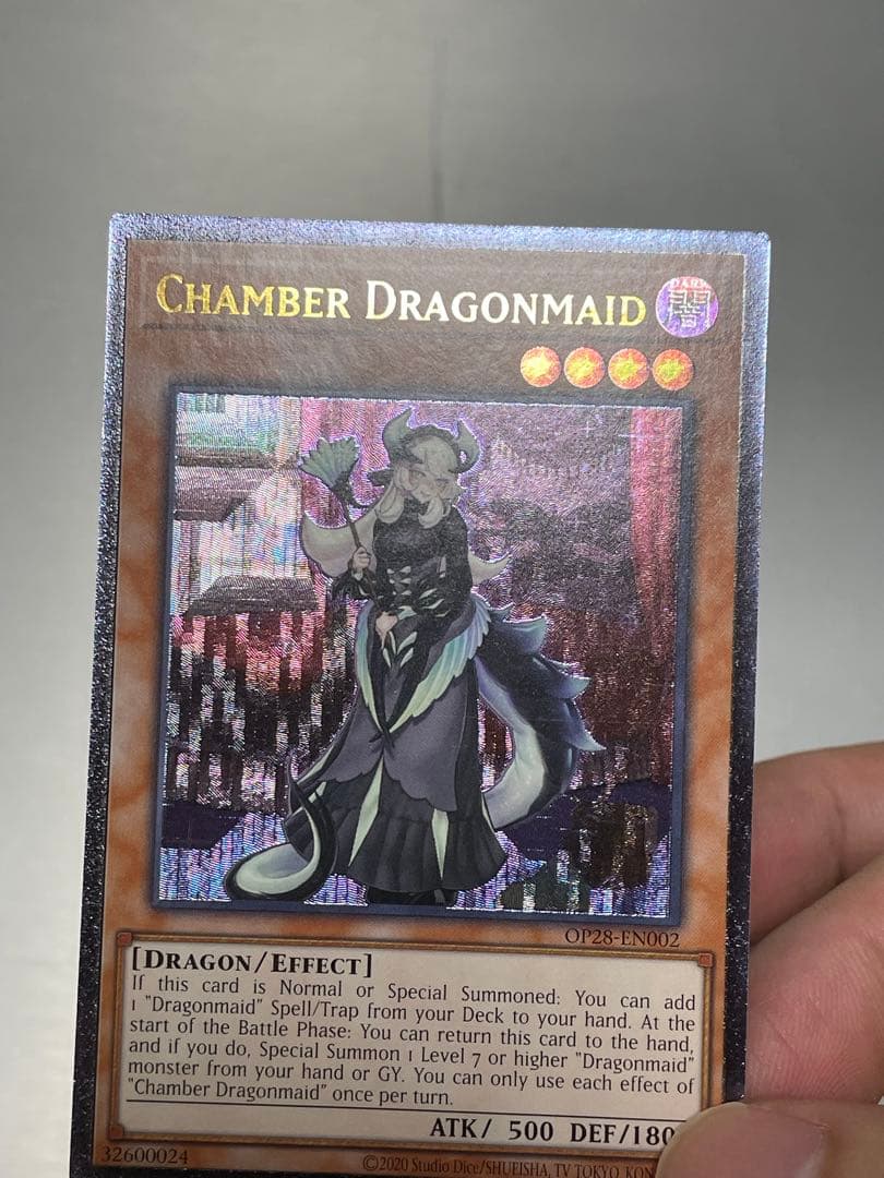 遊戯王　ots28 op28 ドラゴンメイド・チェイム　レリーフ