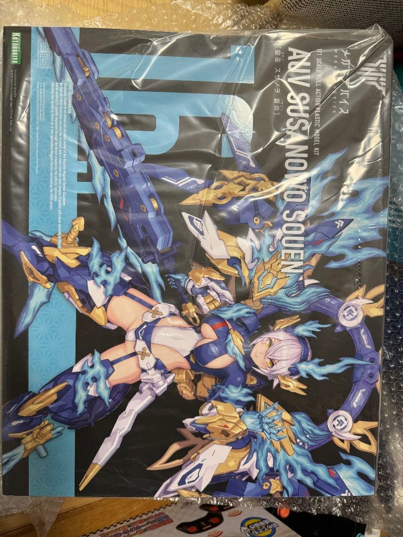 特典付き コトブキヤ メガミデバイス 皇巫 スサノヲ 蒼炎 髪パーツ＆ 顔パーツ