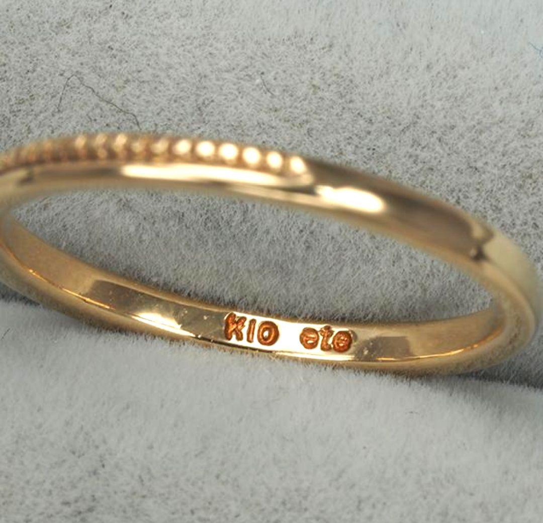 ete K10 イエローゴールド　ピンキーリング　5号　10金