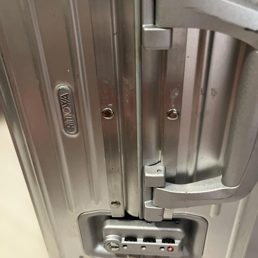 RIMOWAキャリーケース ネイビー メッシュポケット付き