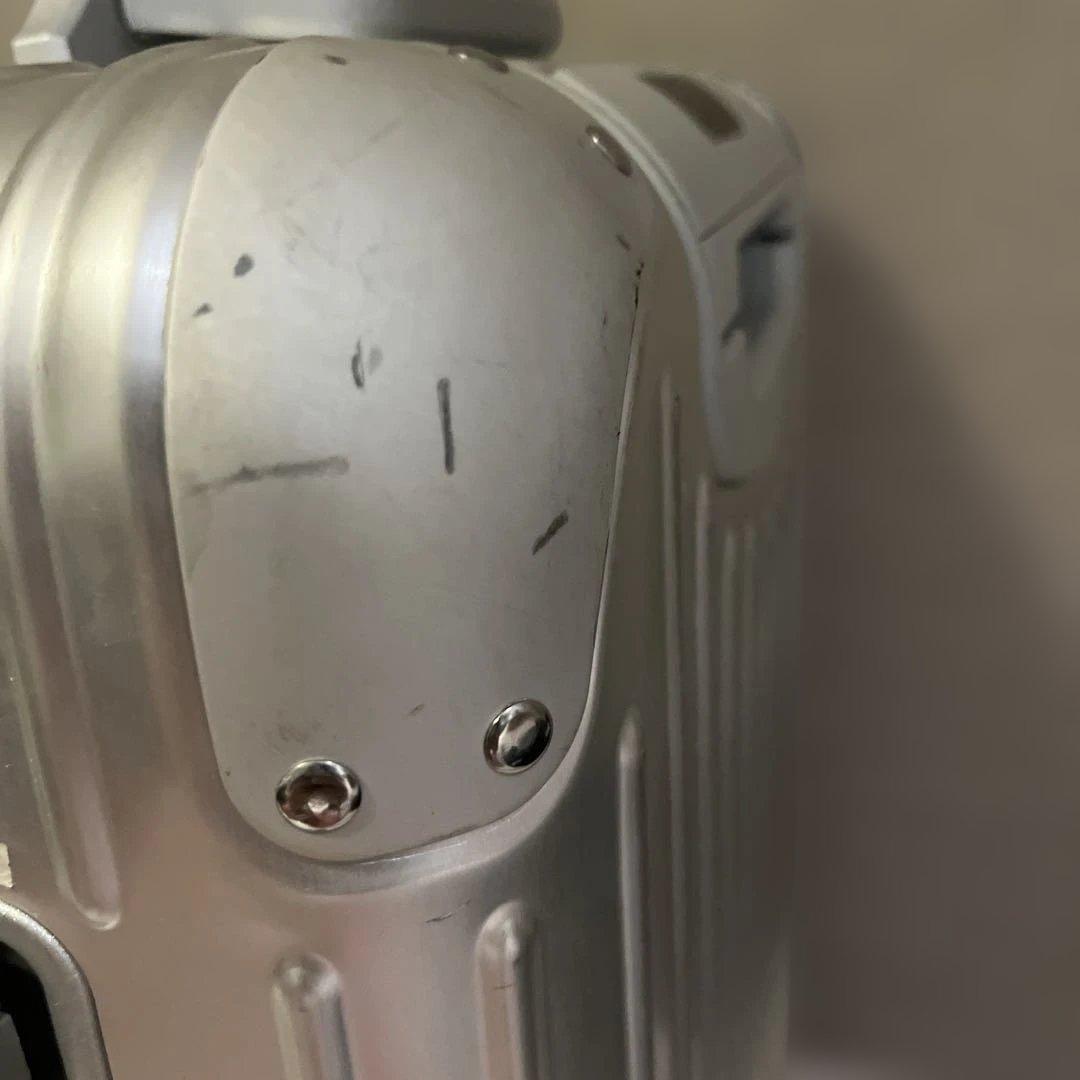 RIMOWAキャリーケース ネイビー メッシュポケット付き