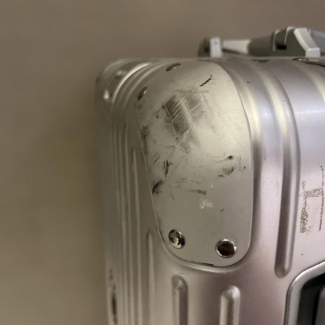 RIMOWAキャリーケース ネイビー メッシュポケット付き