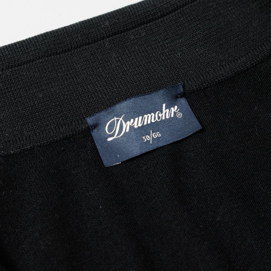 ★新品未使用★Drumohr ドルモア ニットポロシャツ スキッパー 黒 50