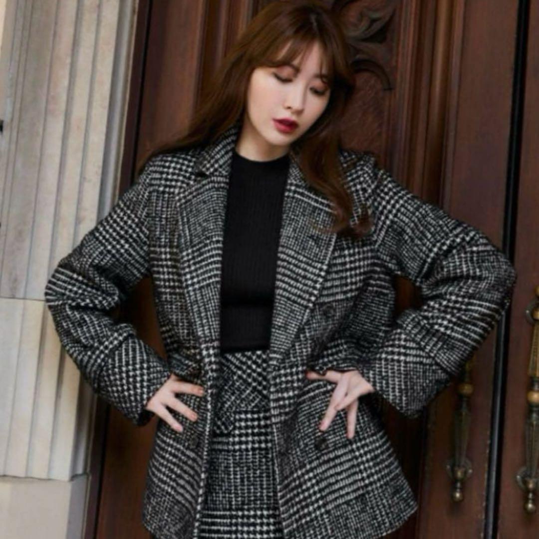 ジャケット・アウター Herlipto Hemingway Check Tweed Jacket