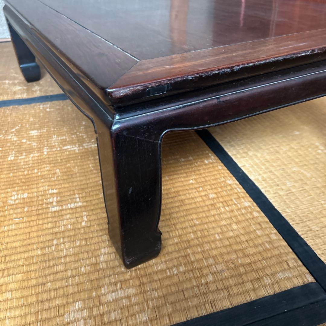 木製ダークブラウンテーブル 約101cm61cm高さ30cm