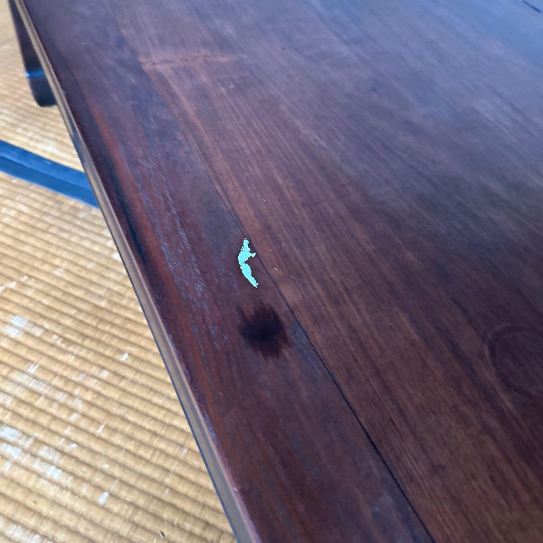 木製ダークブラウンテーブル 約101cm61cm高さ30cm