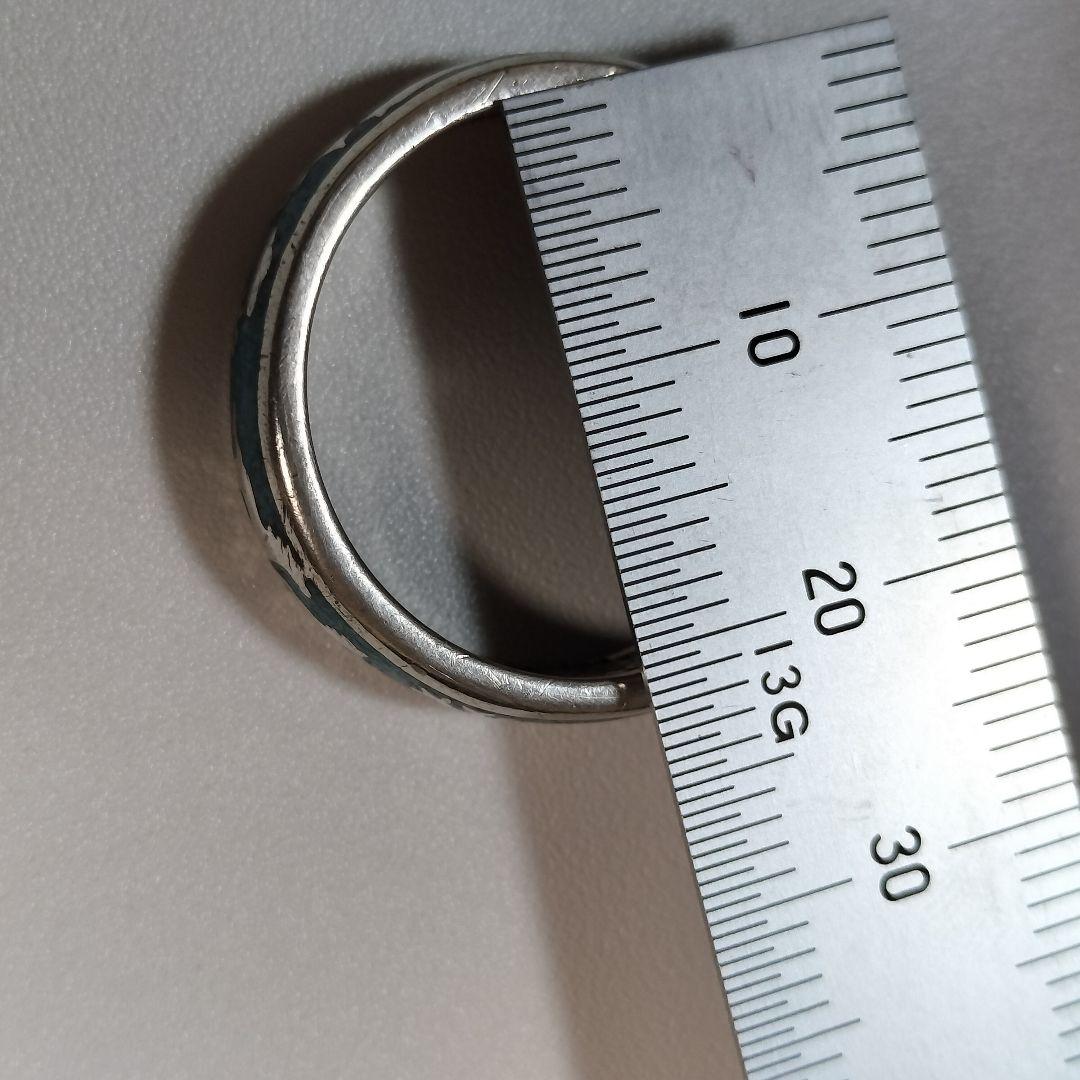 ターコイズ シルバーリング　馬柄