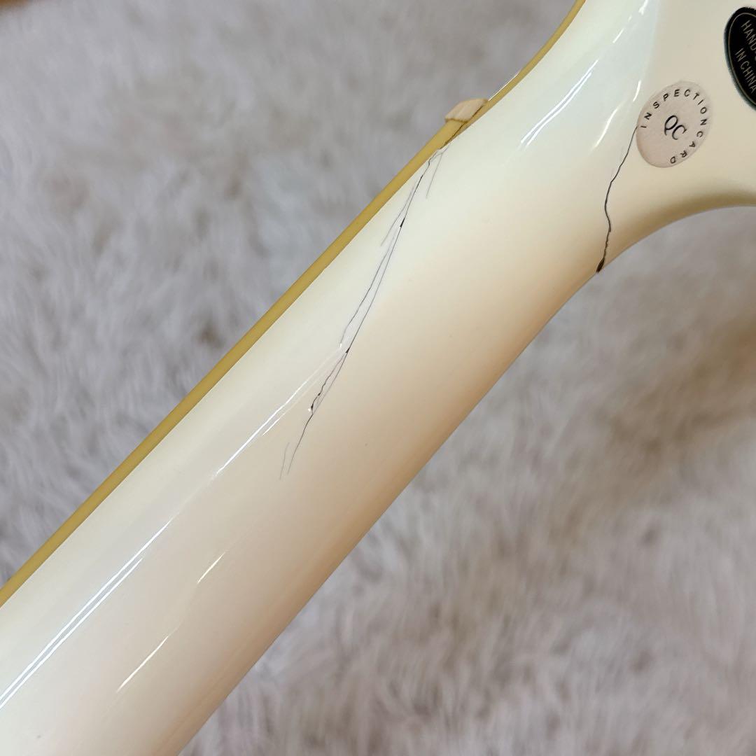 EPIPHONE レスポールカスタム ホワイト 訳アリ エピフォン