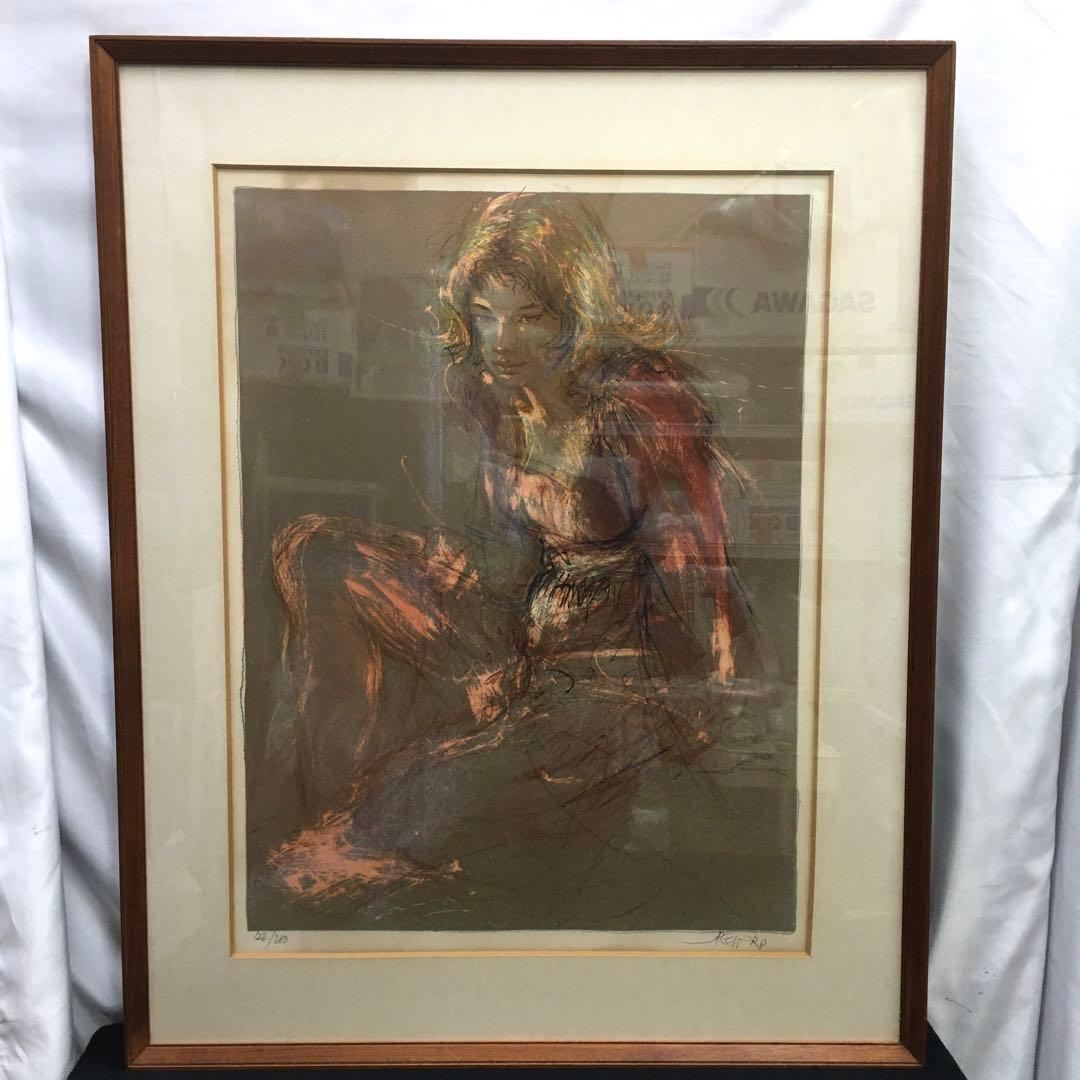 ジャック•ペクナール　サイン　シリアルナンバー入り　リトグラフ　額入り