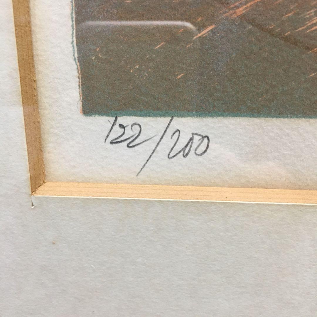 ジャック•ペクナール　サイン　シリアルナンバー入り　リトグラフ　額入り