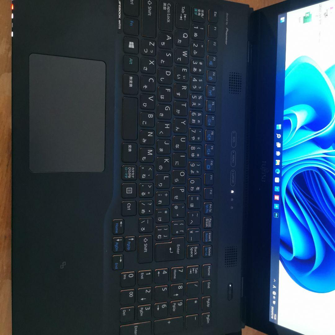 ノードパソコン FMVA77SBG i7-4712H タッチ対応