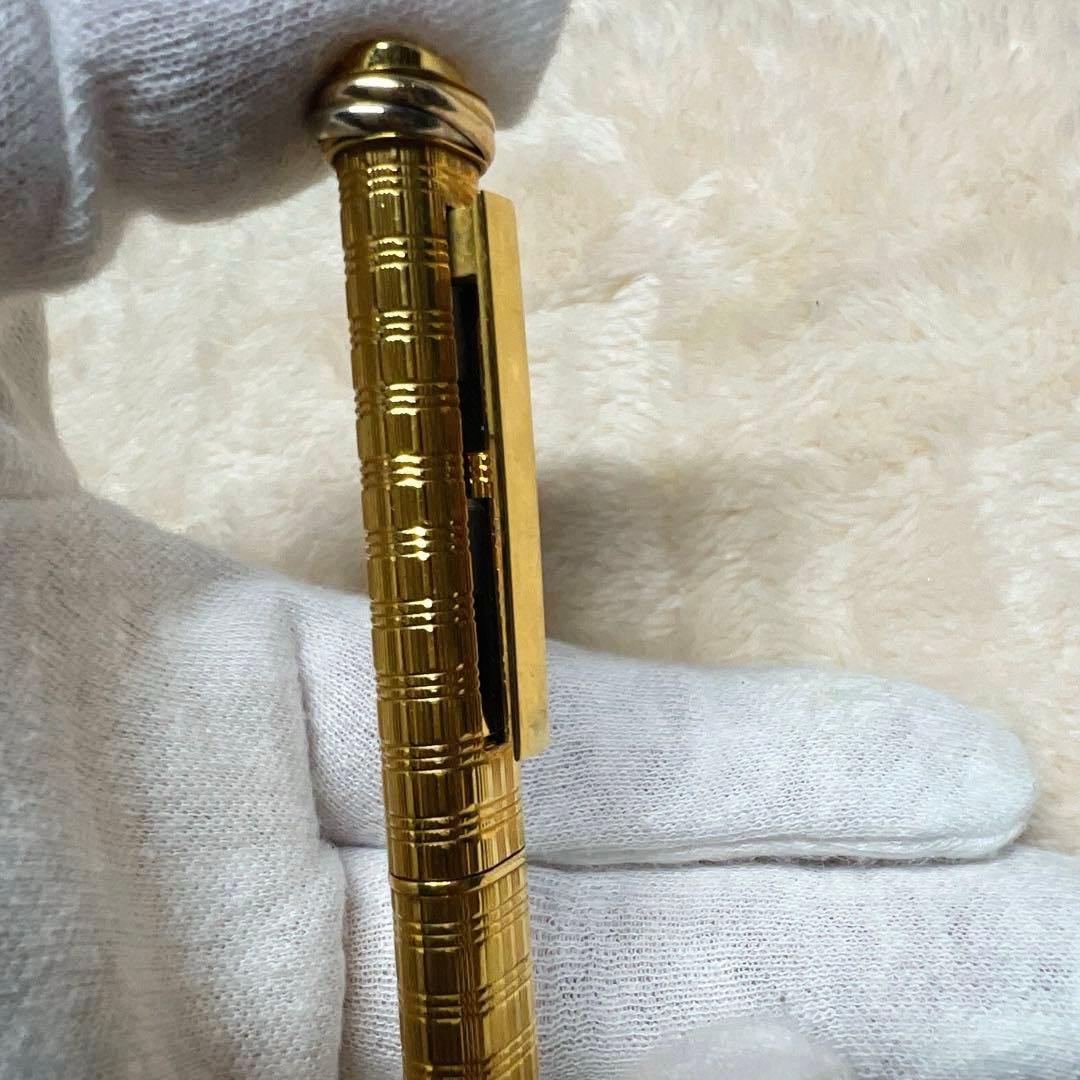 ◆Cartier カルティエ トリニティ ボールペンチェック柄