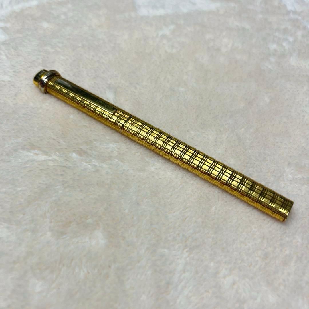 ◆Cartier カルティエ トリニティ ボールペンチェック柄